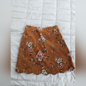 Francesca Corduroy mini skirt